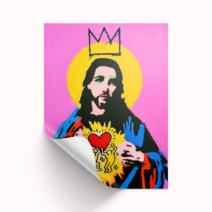 Pink Jesus Sticker (Premium Vinyl)